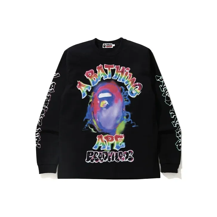 Bape X Readymade Spray Wide L/S Tee-0