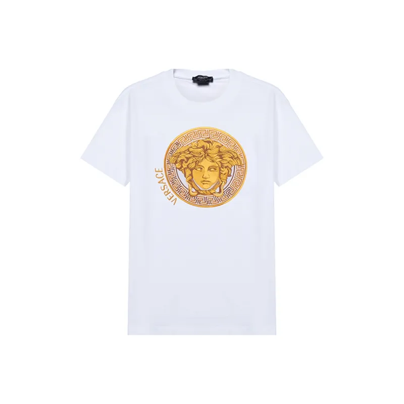 VERSACE Medusa Amplified Embroidered T Shirt-0