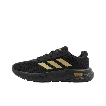 Adidas Cloudfoam Anti Slip Wear Resistant Low Top Casual Shoes Women's Black Gold