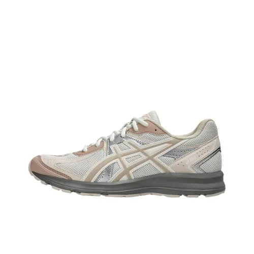 Asics Jog 100S Low Top Running Shoes Unisex Cream Gray
