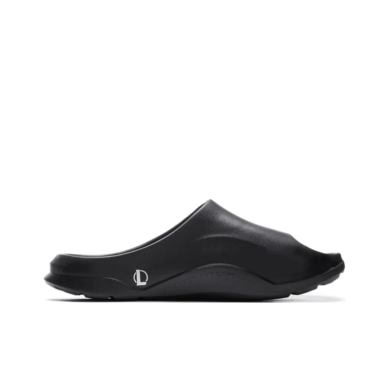 YINGXIONGLIANMENGYONGCHIPAIDUI x LiNing Soft Clap Slip Resistant Abrasion Resistant Slide Slippers Unisex Black-1