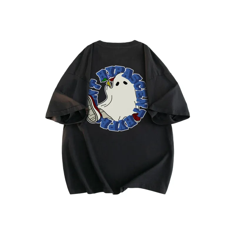 HYPASCENT Summer Drop Shoulder Sleeve T-Shirt Unisex-0