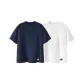 2 Pack (Navy Blue+White)