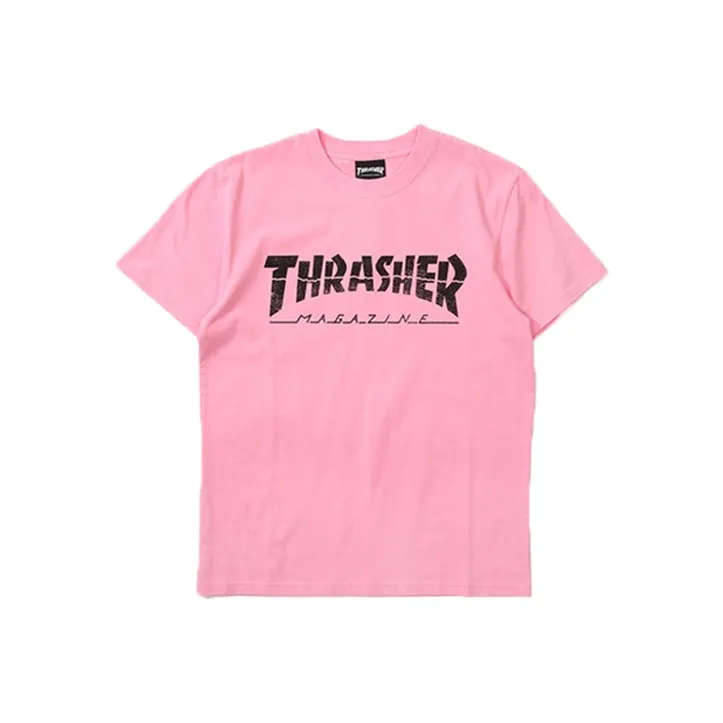 Thrasher T Shirt Japan Version Unisex Pink-0