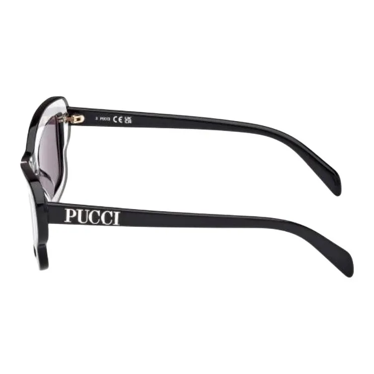 EMILIO PUCCI Acetate Square Sunglasses Women's Black-2