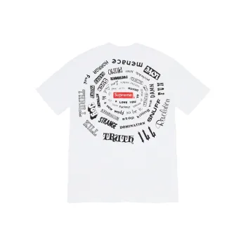 Supreme SS21 Spiral Slogan Print T shirt