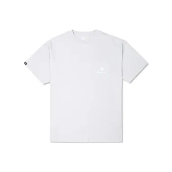 Converse Embroidered Pocket T Shirts Unisex Gray