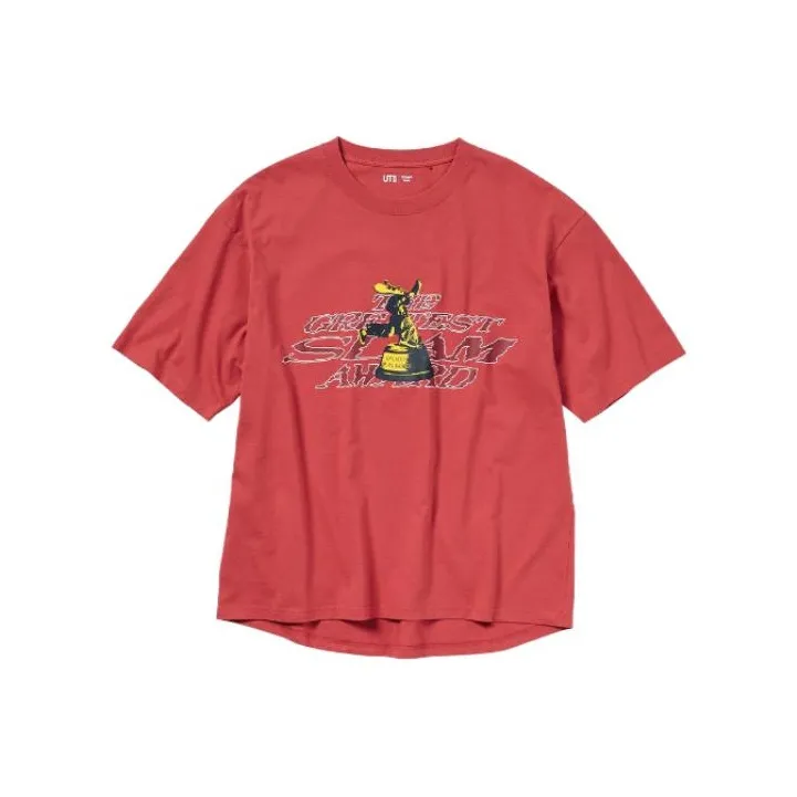 UNIQLO T Shirts Unisex Red-0