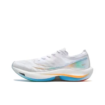 XTEP Racing 160X 5.0 Cushioning Anti Slip And Wear Resistant Low Top Running Shoes Men's White Orange Yellow