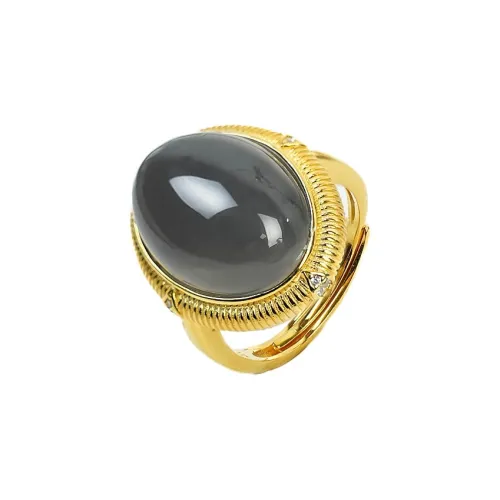 CUIYOUSHIJIA Hetian Jade Rings Smoky Purple Women's