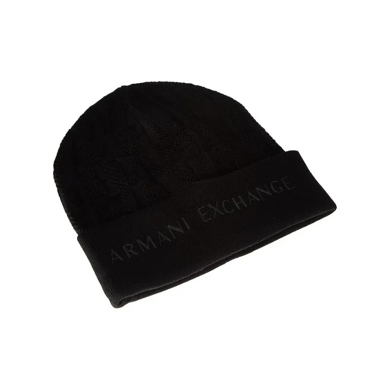 ARMANI EXCHANGEAE Cotton Beanies Men's Black-3