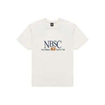 New Balance Drop Shoulder Sleeve T Shirt Men's White