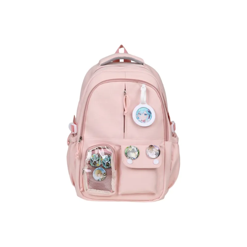 Debecca Composite Cloth Backpack Large Size Unisex Multicolor-13