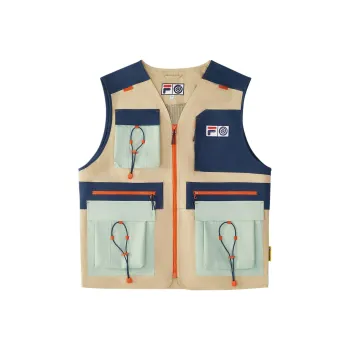 FILA FUSION x ROUND TWO Vest Men's Fall Reed Coffee