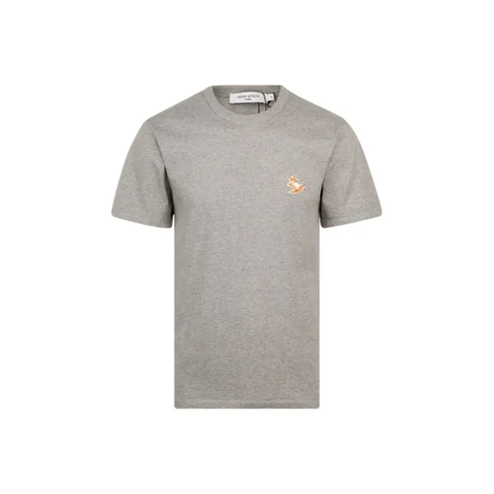 Maison Kitsune T Shirts Unisex Gray-0