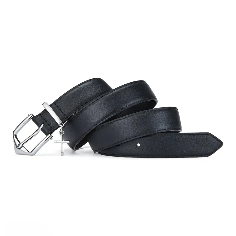 Jeccieziio Cow Leather Belts Women's Silver Width 3cm-7