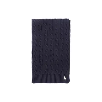 Polo Ralph Lauren Organic Cotton Knit Scarves Unisex Blue