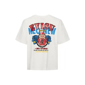 EVISU SS20 Straight T Shirt Men's White