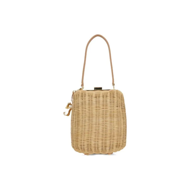Self portrait Rattan Shoulder Bag-2