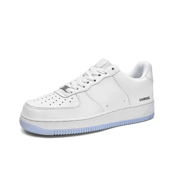 CAMOSI Low Top Casual White Sneakers Versatile Skateboard Shoes Unisex