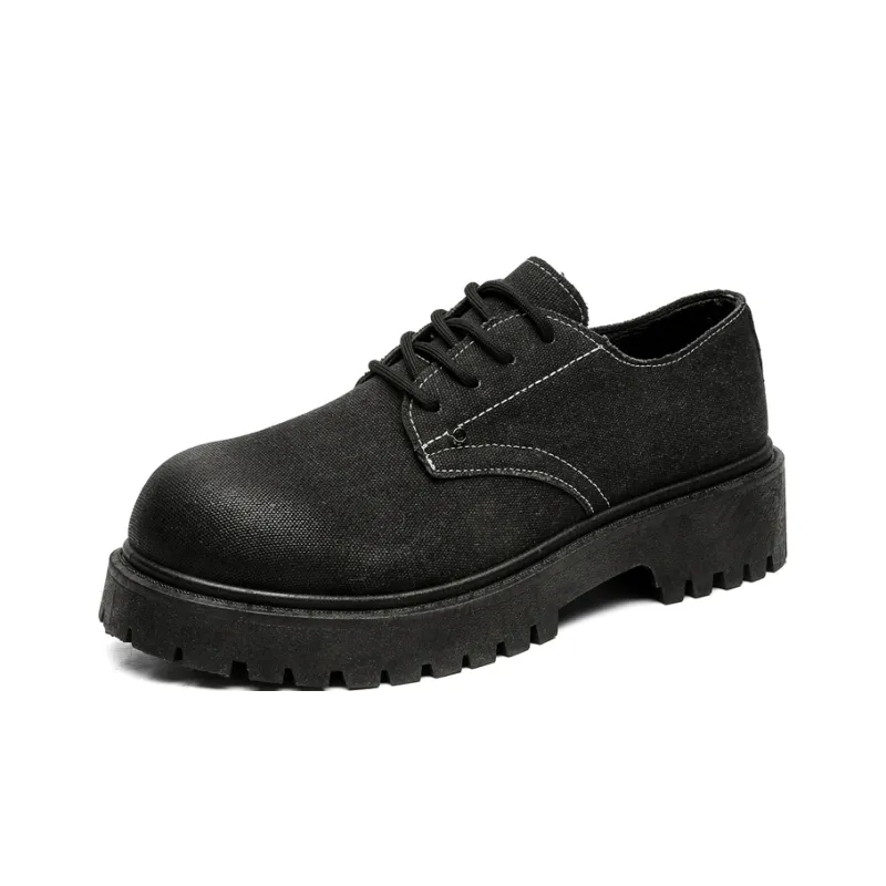 JKEM Men's Casual Shoes Men Low Top Black/Gray-1