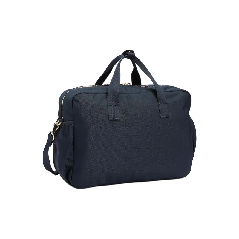 Tommy Hilfiger TH Monogram Recycled Polyester Shoulder Bag, Crossbody Bag, Handbag Unisex Marine Blue-1