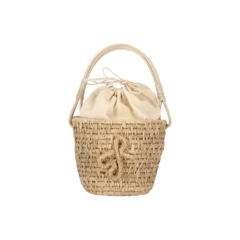 RUSLAN BAGINSKIY Straw Handbag Women's Beige