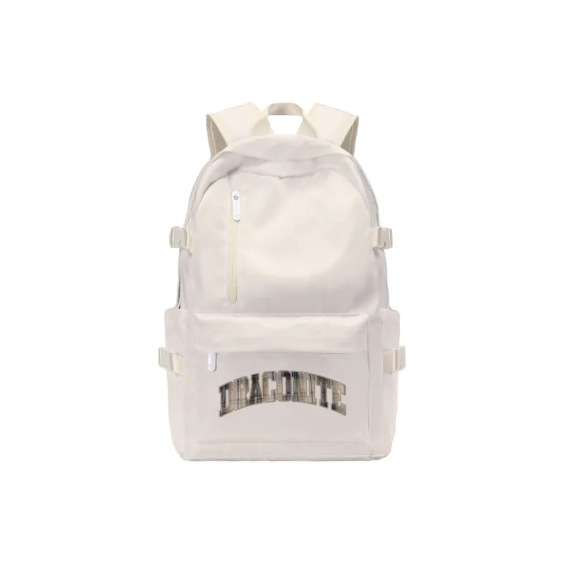 TURN UP NOT FOR US Polyester Backpack Unisex Beige-23