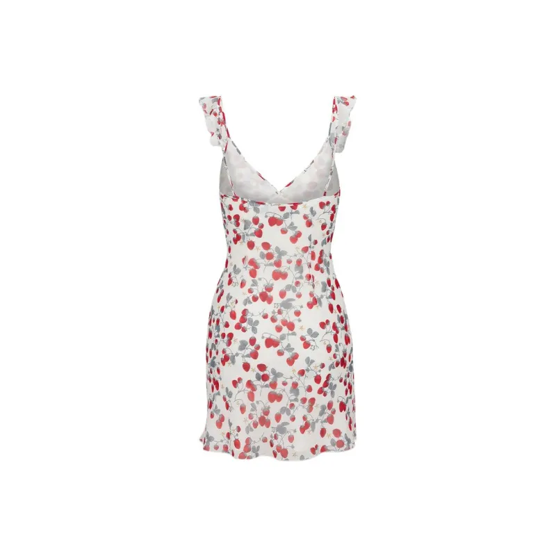 Realisation Par SS25 The Hazel Slip Dresses Women's Fraise Strawberry-1