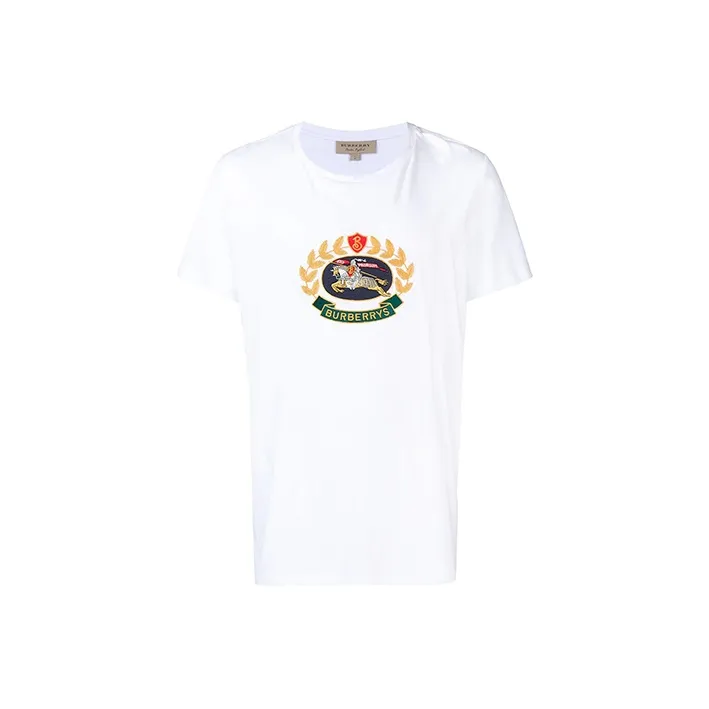 Burberry T Shirts Men White-0