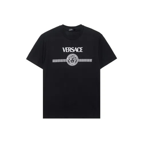 VERSACE Men Medusa Logo T Shirt Black