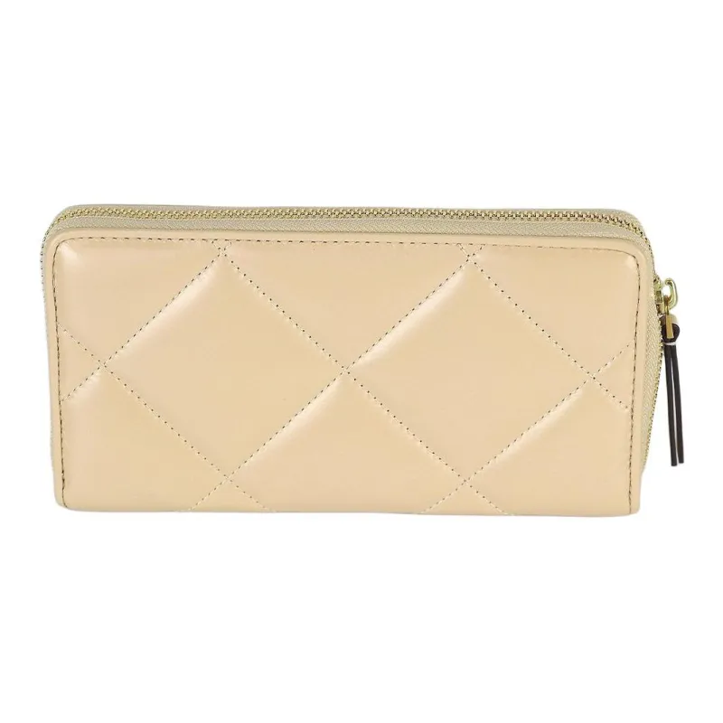 TORY BURCH Kira Leather Wallet Women's Light Yellow-2