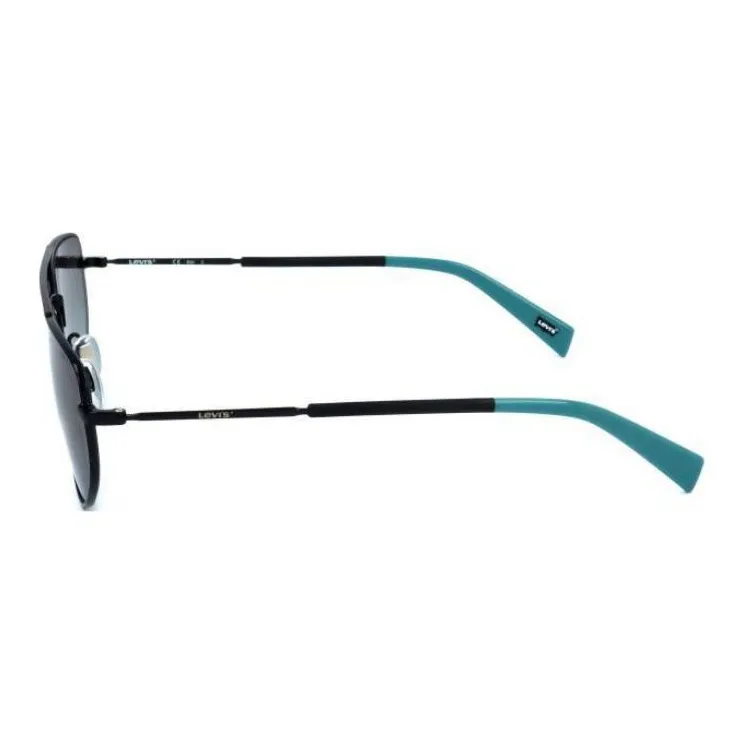 Levi's Stainless Steel Metal Aviator Sunglasses Unisex Black-1