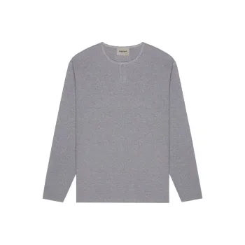 Fear Of God Essentials Thermal Longsleeve Henley T Shirt
