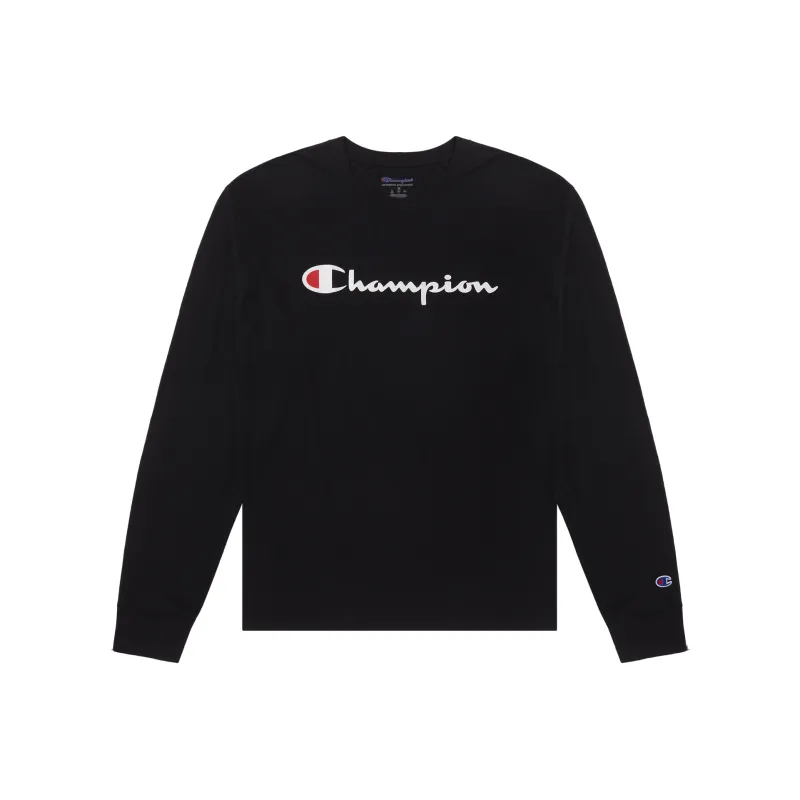 Champion Script Full Chest Logo Crewneck Sweatshirt-2
