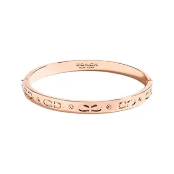 COACH Metal Bangles Unisex Rose Gold