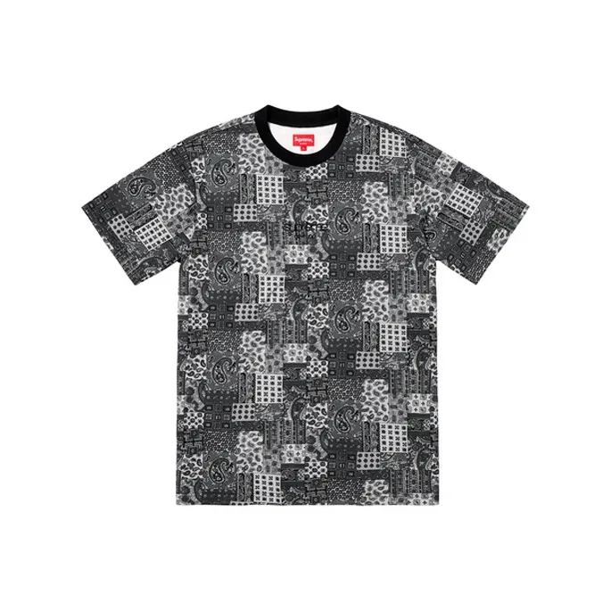 Supreme Patchwork Paisley Short Sleeve Top-0
