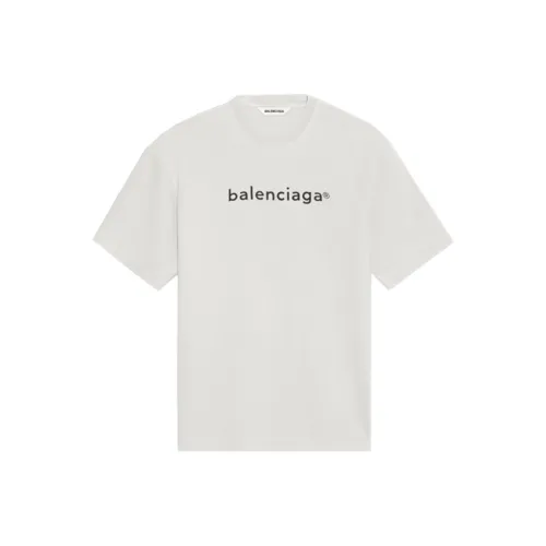 Balenciaga T Shirt Regular Fit Unisex Gray