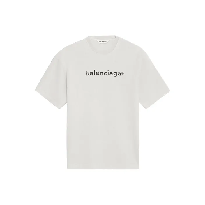 Balenciaga T Shirt Regular Fit Unisex Gray-0