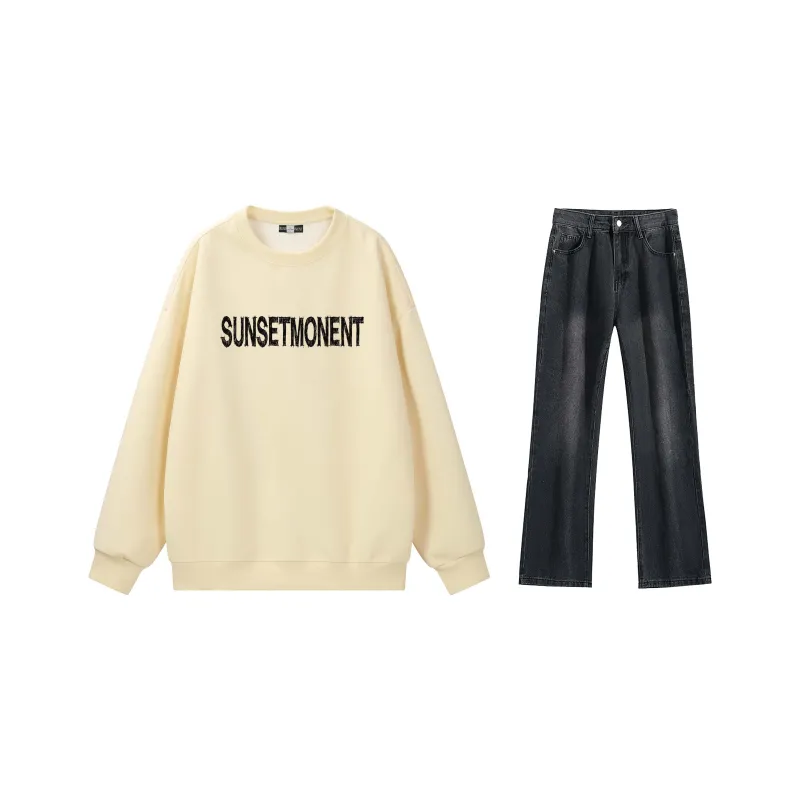 SUNSETMONENT Sweatshirt Set Unisex-11