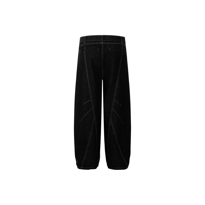 YINLEI Jeans Unisex Black-1