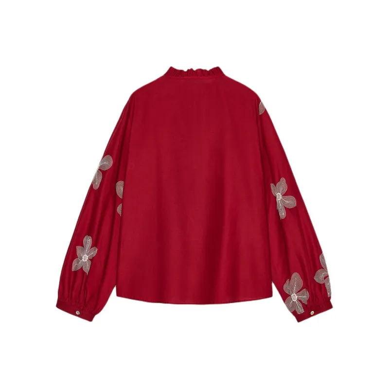 ZARA Shirts Women's Raspberry-1
