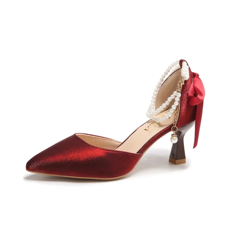 Take The Qin Slim Heel High Heels 6CM Women's-1
