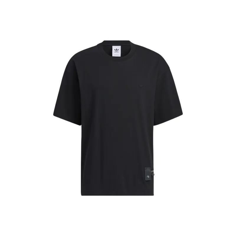 Adidas Originals Drop Shoulder Sleeve T Shirt Men's Black-0