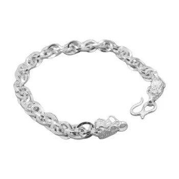 U state 990 Sterling Silver Pure Silver Bracelets Men's