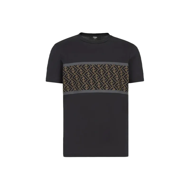 FENDI T Shirts Men Black-0