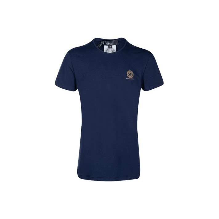 Tシャツ・カットソー VERSACE Men T Shirts V-Emblem Metallic Logo T-Shirt | VERSACE US