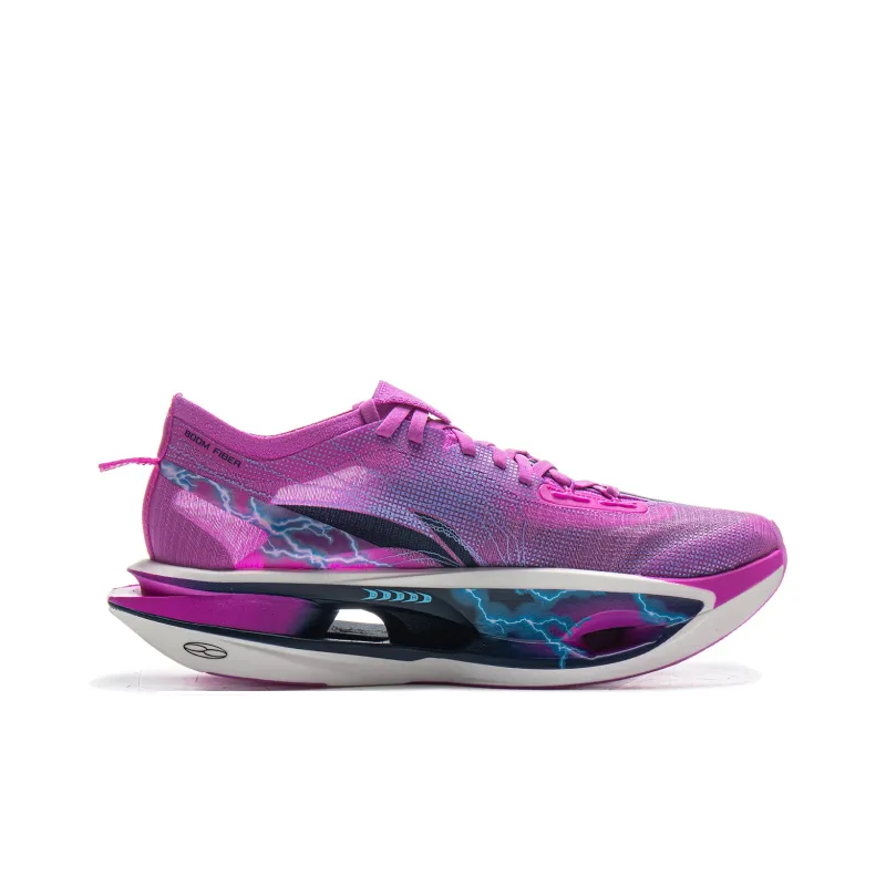 LiNing Feidian 5 ULTRA Cushioning, Slip Resistant, Rebound Low Top Marathon Training Running Shoes Unisex Purple-1