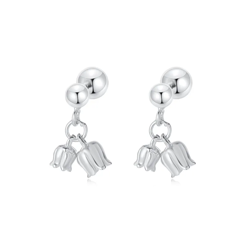 OSSINMI S925 Silver Earrings Women's-4