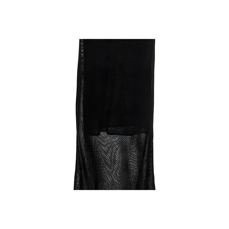 SAINT LAURENT One Shoulder Draped Maxi Dress-5
